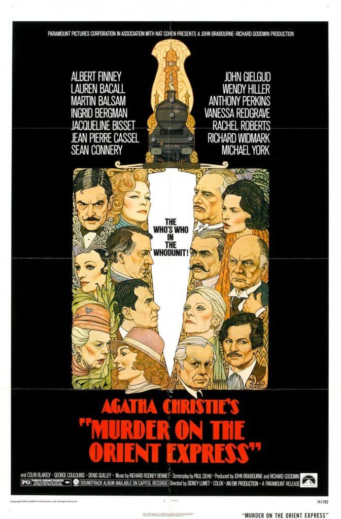 murder on the orient express movie poster